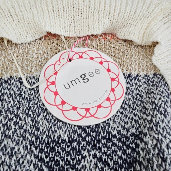 New with Tags Multicolor Pattern Open Front Cardigan with Side Pockets - Picture 6 of 11